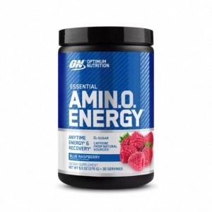 Optimum Nutrition ESSENTIAL AMIN.O. ENERGY® Blue Raspberry 0.6 lb (30 Servings) Malaysia | 016YNIGQU