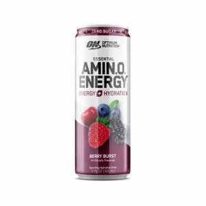 Optimum Nutrition ESSENTIAL AMIN.O. ENERGY+ Electrolytes Sparkling Berry Burst 355ml * 12 Cans (12 Servings) Malaysia | 310CGUZTL