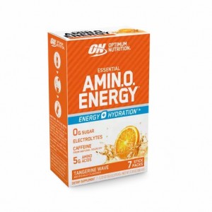 Optimum Nutrition Essential AMIN.O. ENERGY + Electrolytes Tangerine Wave 7 Stick Packs (7 Servings) Malaysia | 504XWQMNU