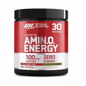 Optimum Nutrition Essential AMIN.O. Energy Strawberry Lime 270 grams (30 Servings) Malaysia | 907BGRLIW