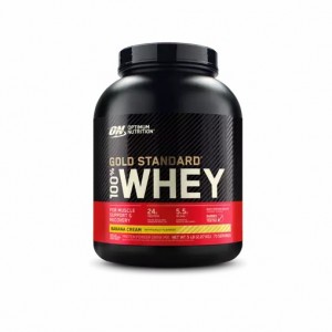 Optimum Nutrition GOLD STANDARD 100% WHEY™ Banana Cream 5 lb (73 Servings) Malaysia | 140CRJWTN