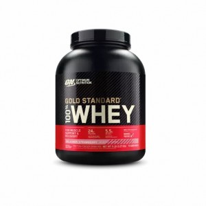 Optimum Nutrition GOLD STANDARD 100% WHEY™ Delicious Strawberry 5 lb (73 Servings) Malaysia | 857EZDBFQ