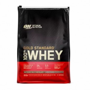 Optimum Nutrition GOLD STANDARD 100% WHEY™ Extreme Milk Chocolate 10 lb (141 Servings) Malaysia | 371NOVZWD