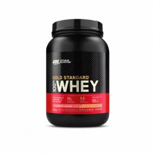 Optimum Nutrition GOLD STANDARD 100% WHEY™ Strawberry Banana 2 lb (30 Servings) Malaysia | 470MSVRQK