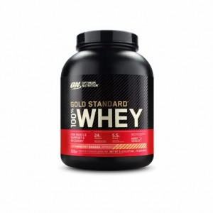 Optimum Nutrition GOLD STANDARD 100% WHEY™ Strawberry Banana 5 lb (75 Servings) Malaysia | 690KMLDOJ