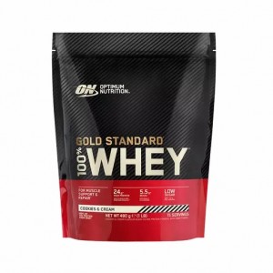 Optimum Nutrition Gold Standard 100% Whey Protein Powder Cookies & Cream 480 grams (15 Servings) Malaysia | 426OCNBAM