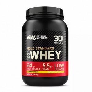 Optimum Nutrition Gold Standard 100% Whey Protein Powder Banana Cream 900 grams (30 Servings) Malaysia | 495NQCRJZ