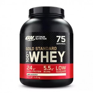 Optimum Nutrition Gold Standard 100% Whey Protein Powder Unflavoured 2.25 kg (75 Servings) Malaysia | 593QGIZOC