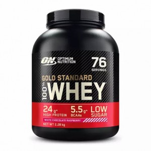 Optimum Nutrition Gold Standard 100% Whey Protein Powder White Chocolate Raspberry 2.28 kg (76 Servings) Malaysia | 957CLSXJK