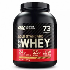 Optimum Nutrition Gold Standard 100% Whey Protein Powder Caramel Toffee Fudge 2.27 kg (73 Servings) Malaysia | 106KBMGIJ