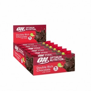 Optimum Nutrition Plant Protein Bar Double Rich Chocolate 720 grams (12 Bars) Malaysia | 230XELDQU