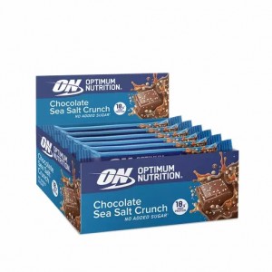 Optimum Nutrition Protein Bar Chocolate Sea Salt Crunch 720 grams (12 Bars) Malaysia | 104HQMCZB