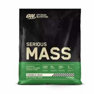 Optimum Nutrition Serious Mass Gainer Cookies & Cream 5.45 kg (16 Servings) Malaysia | 312JNKOQG