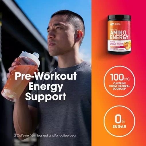 Optimum Nutrition ESSENTIAL AMIN.O. ENERGY® *new* Peach Mango Tango - Notify Me 0.6 lb - Notify me Malaysia | 798FQYJEB