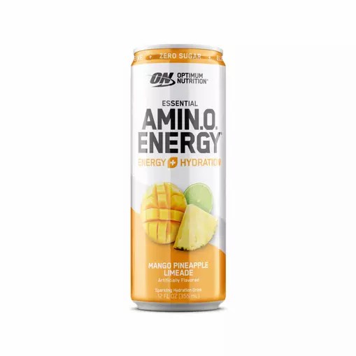 Optimum Nutrition ESSENTIAL AMIN.O. ENERGY+ Electrolytes Sparkling Mango Pineapple Lime 355ml * 12 Cans (12 Servings) Malaysia | 471SZVGJH