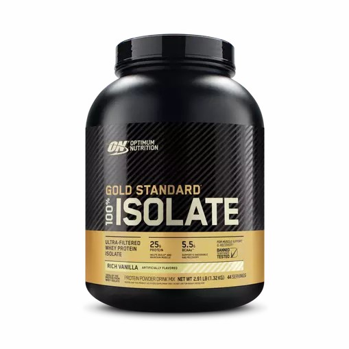 Optimum Nutrition GOLD STANDARD® 100% Isolate Rich Vanilla 2.91 lb (44 Servings) Malaysia | 379OBFXSJ