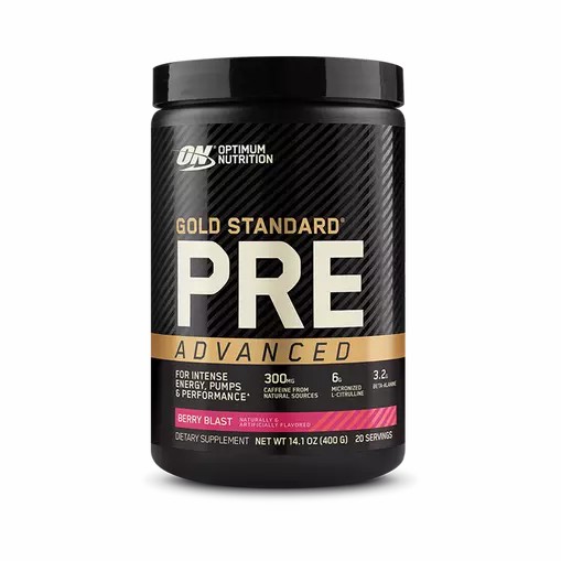 Optimum Nutrition GOLD STANDARD® Pre Advanced Berry Blast 0.88 lb (20 Servings) Malaysia | 657VDFSCX