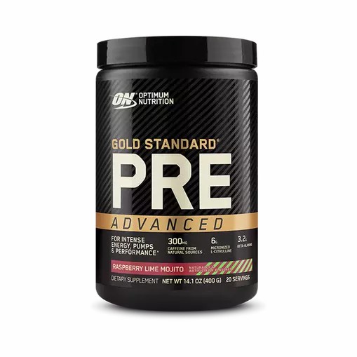 Optimum Nutrition GOLD STANDARD® Pre Advanced Raspberry Lime Mojito 0.88 lb (20 Servings) Malaysia | 931CTWREH