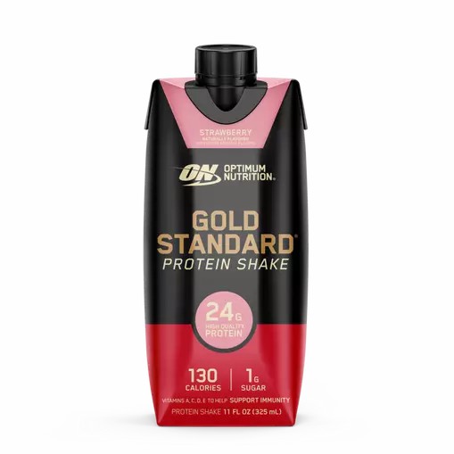 Optimum Nutrition GOLD STANDARD® Ready To Drink Protein Shake *new* Strawberry 12 Cartons (12 Servings) Malaysia | 651UCBJWV