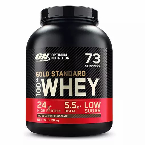 Optimum Nutrition Gold Standard 100% Whey Protein Powder Double Rich Chocolate 2.26 kg (76 Servings) Malaysia | 497MHKFZC