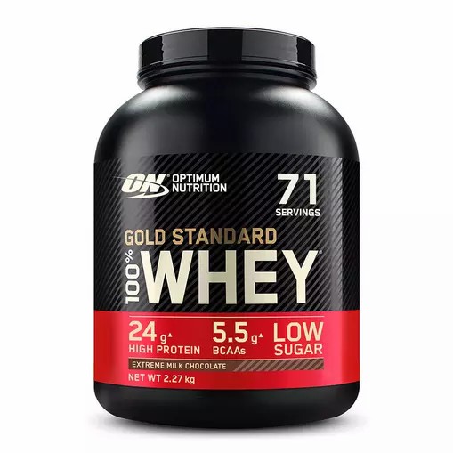 Optimum Nutrition Gold Standard 100% Whey Protein Powder Extreme Milk Chocolate 2.27 kg (71 Servings) Malaysia | 941YIOEMP