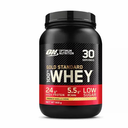 Optimum Nutrition Gold Standard 100% Whey Protein Powder French Vanilla 900 grams (30 Servings) Malaysia | 289JTHBNV