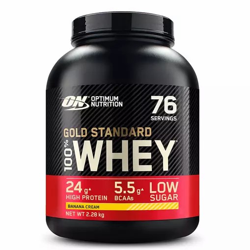 Optimum Nutrition Gold Standard 100% Whey Protein Powder Banana Cream 2.28 kg (76 Servings) Malaysia | 435OZAIPN