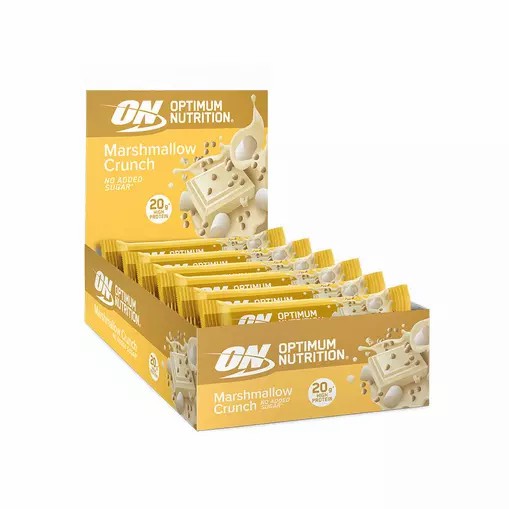 Optimum Nutrition Marshmallow Crunch Protein Bar Elite 650 grams (10 Bars) Malaysia | 961NAPJGQ