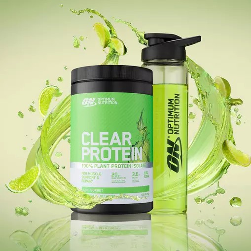 Optimum Nutrition ON Clear Protein 100% Plant Protein Isolate Lime Sorbet 280 grams (10 Servings) Malaysia | 037FPDALH