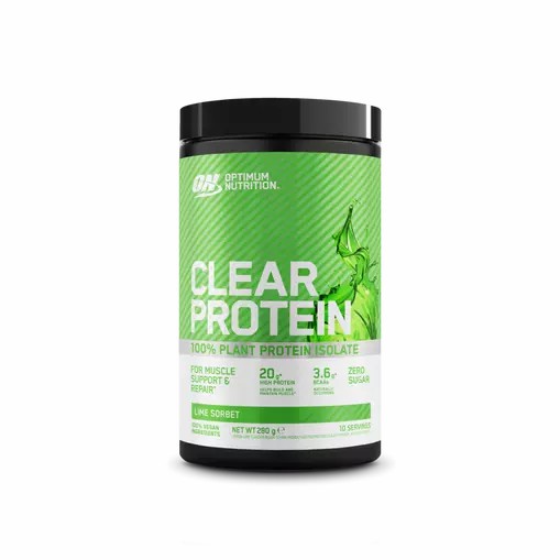 Optimum Nutrition ON Clear Protein 100% Plant Protein Isolate Lime Sorbet 280 grams (10 Servings) Malaysia | 037FPDALH