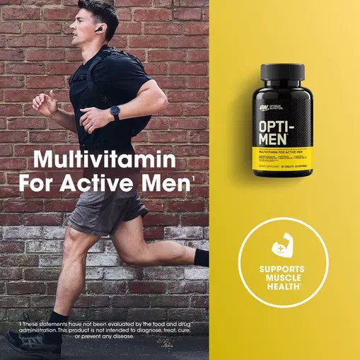 Optimum Nutrition OPTI-MEN® Multivitamin Tablets 90 Tablets (30 Servings) Malaysia | 724PZKIBL