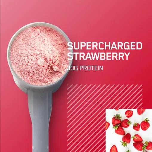 Optimum Nutrition PLATINUM HYDROWHEY™ Supercharged Strawberry 1.76 lb (20 Servings) Malaysia | 862EYGMJA