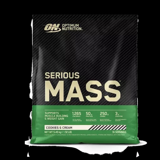 Optimum Nutrition Serious Mass Cookies & Cream 5.45 kg (16 Servings) Malaysia | 936GNTUQX