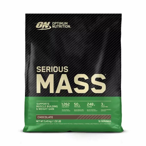 Optimum Nutrition Serious Mass Gainer Chocolate 5.45 kg (16 Servings) Malaysia | 916RSYCGU