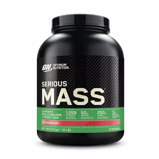 Optimum Nutrition Serious Mass Gainer Strawberry 2.73 kg (8 Servings) Malaysia | 895CBHAZL